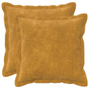 Pude med pude HOUTEN 2 stk. Gul Mikrofiber Fleece