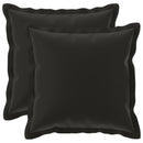 Pude med pude HOUTEN 2 stk. Sort Polyester
