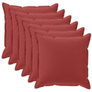 Pude med pude HOUTEN 6 stk. Vinrød Polyester