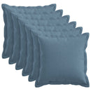 Pude med pude HOUTEN 6 stk. Jeans blå Faux Linned