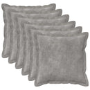 Pude med pude HOUTEN 6 stk. Lysegrå Mikrofiber Fleece