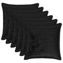 Kastpude 6 stk. HOUTEN Sort 50 x 50 cm Flannel
