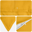 Pude med pude HOUTEN 2 stk. Lys Gul Faux Linned