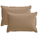Kastpude 2 stk. HOUTEN Gråbrun 50 x 70 cm Polyester