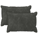 Pude med pude HOUTEN 2 stk. Antracit Mikrofiber Fleece
