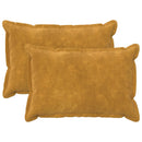 Pude med pude HOUTEN 2 stk. Gul Mikrofiber Fleece