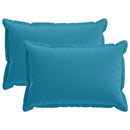 Pude 2 stk. HOUTEN Lyseblå 50 x 75 cm Polyester