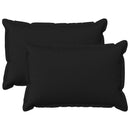 Pude med pude HOUTEN 2 stk. Sort Faux Linned