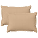 Pude med pude HOUTEN 2 stk. Cremefarvet Faux Linned