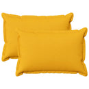 Pude med pude HOUTEN 2 stk. Lys Gul Faux Linned