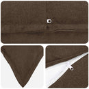 Pude med pude HOUTEN 2 stk. Gråbrun Faux Linned