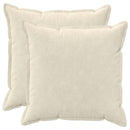 Pude med pude HOUTEN 2 stk. Cremefarvet Mikrofiber Fleece
