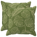 Kastpude 2 stk. HOUTEN Bladdesign 55 x 55 cm Polyester
