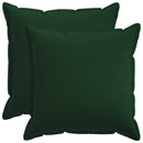 Kastpude 2 stk. HOUTEN Mørkegrøn 60 x 60 cm Faux Linned