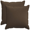 Pude med pude HOUTEN 2 stk. Gråbrun Faux Linned