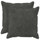 Pude med pude HOUTEN 2 stk. Antracit Mikrofiber Fleece
