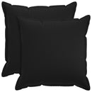 Kastpude 2 stk. HOUTEN Sort 65 x 65 cm Faux Linned