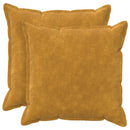 Pude med pude HOUTEN 2 stk. Gul Mikrofiber Fleece