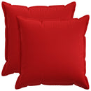 Pude 2 stk. HOUTEN Rød 70 x 70 cm Faux Linned