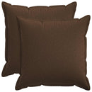 Pude med pude HOUTEN 2 stk. Brun Faux Linned