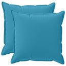 Pude 2 stk. HOUTEN Lyseblå 80 x 80 cm Polyester