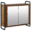 Badeværelsesskabsæt 2 stk. Gammelt træ 65,5 x 34 x 61 cm