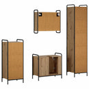 Badeværelsesskabsæt 4 stk. Artisan-eg 40 x 36 x 181 cm
