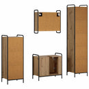 Badeværelsesskabsæt 4 stk. Artisan-eg 40 x 36 x 181 cm