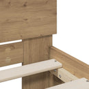 Sengeramme med sengegavl Artisan-eg 140 x 190 cm