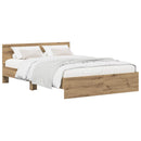 Sengeramme med sengegavl Artisan-eg 140 x 190 cm