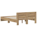 Sengeramme med sengegavl Artisan-eg 140 x 190 cm