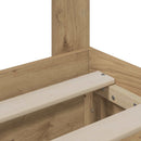 Bed Frame with Storage and Headboard Artisan Oak 120 x 200 cm