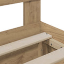 Bed Frame with Storage and Headboard Artisan Oak 160 x 200 cm