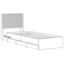 Sengestel med opbevaring og hovedgærde Artisan-eg 90 x 200 cm