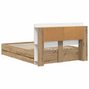 Sengestel med opbevaring og hovedgærde Artisan-eg 140 x 190 cm