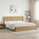 Sengestel med opbevaring og hovedgærde Artisan Oak 180 x 200 cm