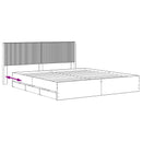 Sengestel med opbevaring og hovedgærde Artisan-eg 180 x 200 cm