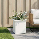 Plantekasse med LED Hvid 30 x 30 x 30 cm Stål