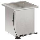 Plantekasse med LED 2 stk. Sølv 30 x 30 x 30 cm Rustfrit stål
