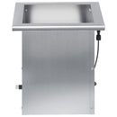 Plantekasse med LED Sølv 30 x 30 x 30 cm Galvaniseret stål