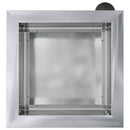 Plantekasse med LED 2 stk. Sølv 30 x 30 x 30 cm