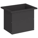 Plantekasse med LED Sort 30 x 40 x 30 cm Stål