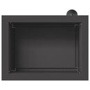 Plantekasse med LED Sort 30 x 40 x 30 cm Stål