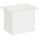 Plantekasse med LED Hvid 30 × 40 × 30 cm Stål