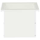 Plantekasse med LED 2 stk. Hvid 30 × 40 × 30 cm Stål