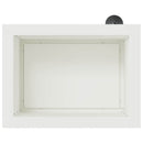 Plantekasse med LED 2 stk. Hvid 30 × 40 × 30 cm Stål