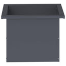 Plantekasse med LED Antracit 30 × 40 × 30 cm Stål
