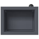 Plantekasse med LED 2 stk. Antracit 30 × 40 × 30 cm Stål