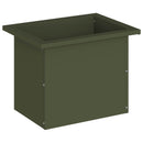 Plantekasse med LED Olivengrøn 30 × 40 × 30 cm Stål