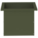 Plantekasse med LED Olivengrøn 30 × 40 × 30 cm Stål